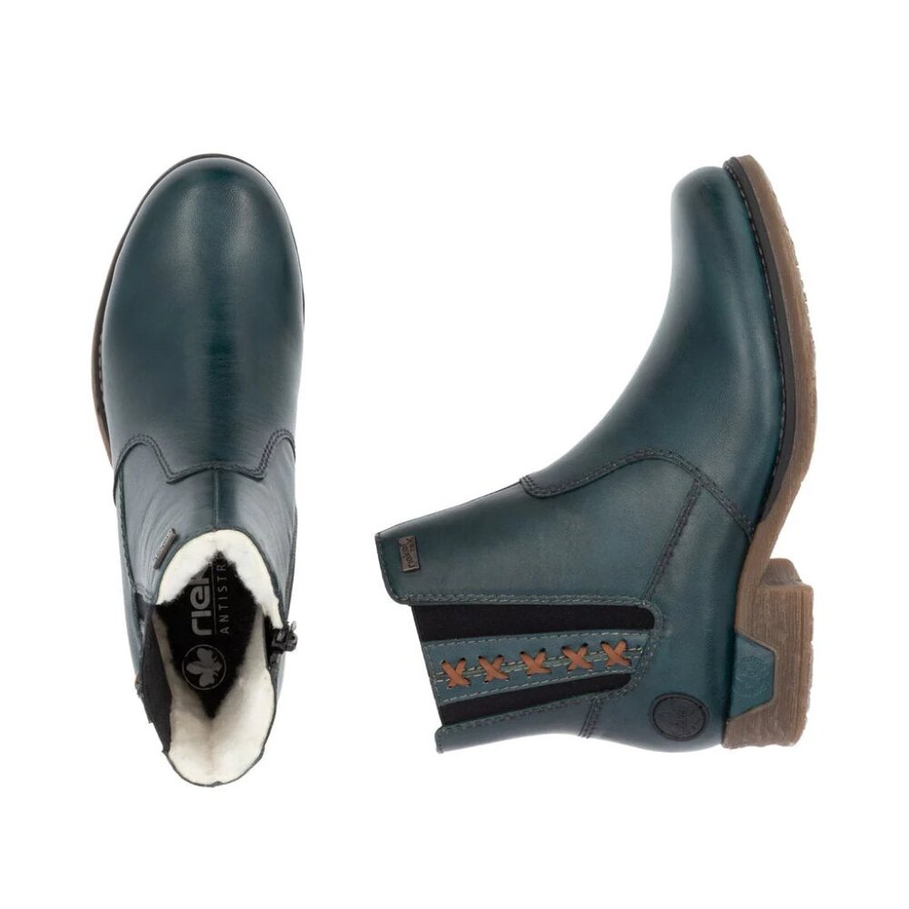 NEW RIEKER Leather Fee 53 Comfort Booties insolate for women 1225 4t2